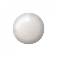 Cabuchon de vidrio par Puca® 14mm - Opaque white ceramic look 03000/14400